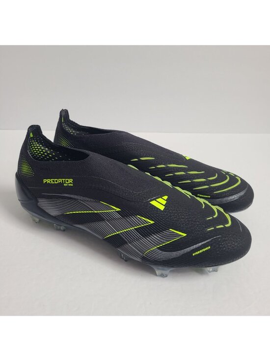 NEW Adidas Predator Elite Laceless FG Soccer Cleats JI1078 Size 8.5 Black main image 7